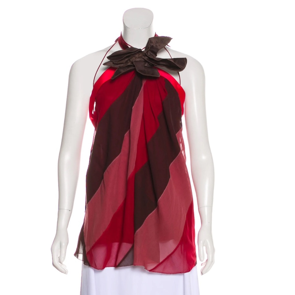 MARC JACOBS Silk Halter Top